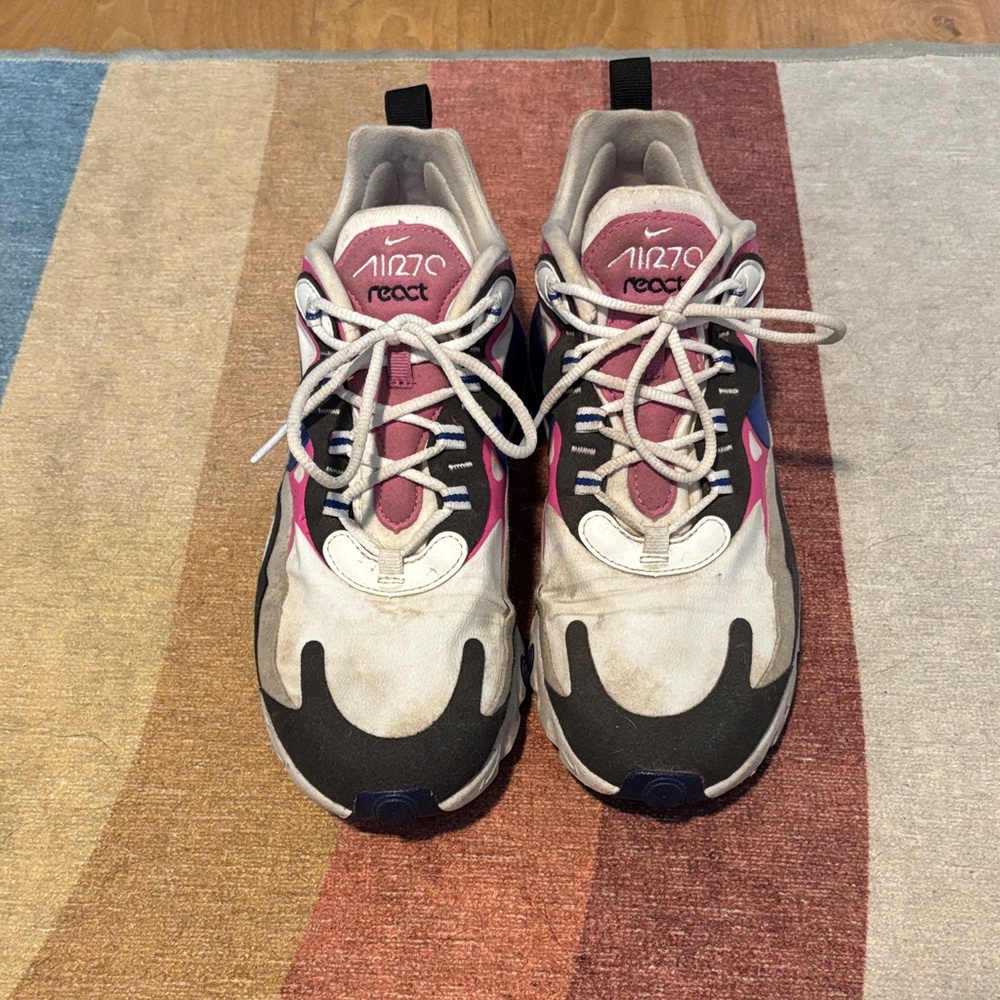 Nike Pink and Black Sneakers Stylish Comfort